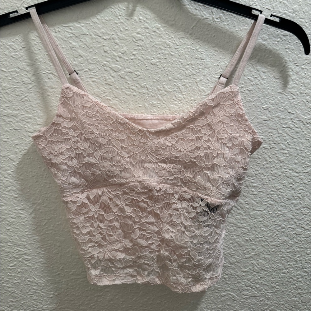 Hollister Pink Lace Camisole